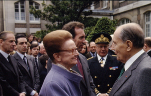 hommage du Président Mitterrand à Pierre Brossolette
